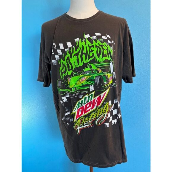 Mountain MTN Dew Racing Graphic T Shirt Tee 2024 Cotton Do The Dew Race Car XL - Picture 2 of 5